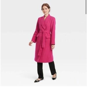 A New Day Pink Overcoat Jacket Size XXL NWT